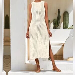 New Tahari Knit Beach Cover-Up Dress